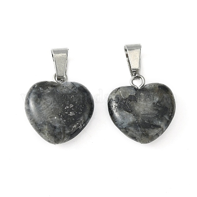 Подвески из натурального ларвикита G-Q371-14-1