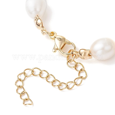 Браслеты из натурального культивированного пресноводного жемчуга с бисером BJEW-TA00633-1