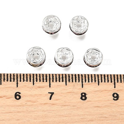 Латунь марки А горный хрусталь Spacer бисер RB-A014-Z6mm-10S-1