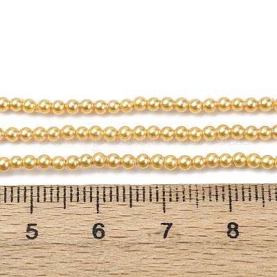 Гальванические оболочки жемчужные бусы пряди BSHE-G041-2mm-01-1