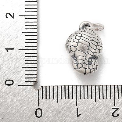 Изящные серебряные милые зодиакальные змеиные подвески STER-D300-11AS-1