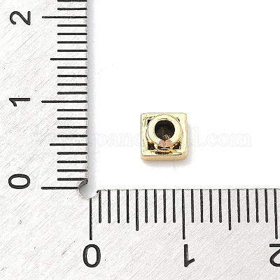 Квадратные латунные микропаве кабошоны из кубического циркония&nbsp;KK-P345-13G-E04-1