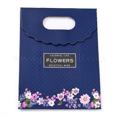 Прямоугольные бумажные флип подарочные пакеты CARB-L010-02S-02-1