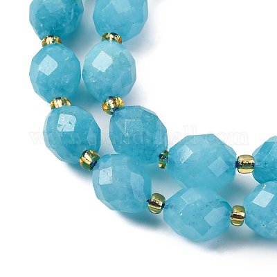 Бусины из натурального белого нефрита G-D305-B01-01B-1