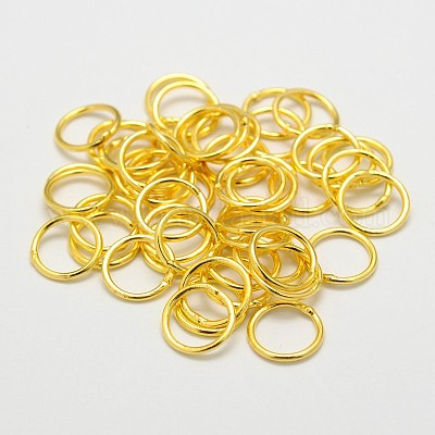 Латунь круглые кольца KK-WH0084-05A-G-1