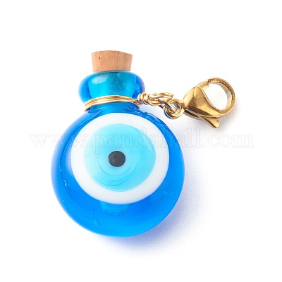 Подвески ручной работы бусины бутылки духов HJEW-JM00518-1