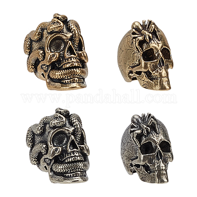 4 шт. 4 стиля для повседневного использования на открытом воздухе латунный парашютный трос европейские бусины FIND-FG0003-73-1