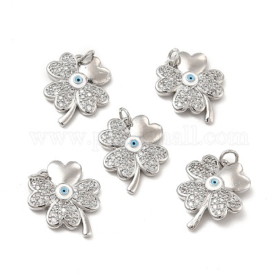 Латунные микро проложить кубического циркония подвески KK-E068-VB134-1-1