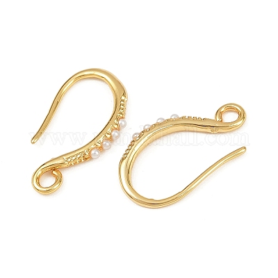 Латунные крючки для сережек KK-B137-15G-02-1