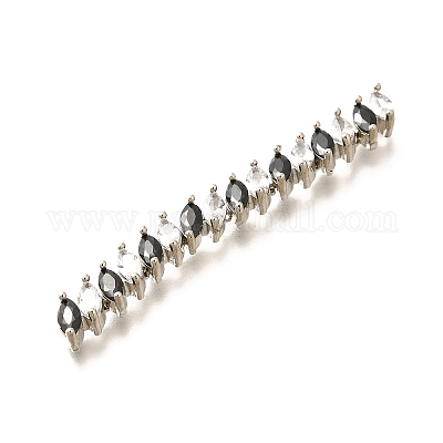 Латунные микро проложить кубического циркония бусы KK-M312-21-1