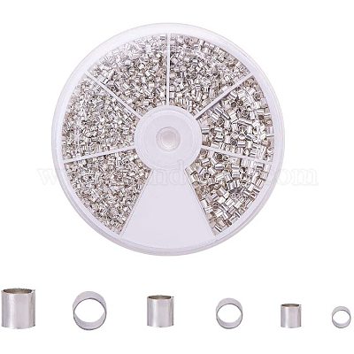 Зажимные бусины из латуни KK-PH0036-13-1