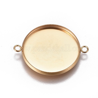 Ионное покрытие (IP) 304 нержавеющая сталь кабошон коннектор настройки X-STAS-G127-14-20mm-G-1