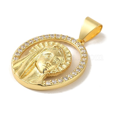 Покрытие стойки латунь микропаве прозрачные подвески из кубического циркония KK-P267-14B-G-1