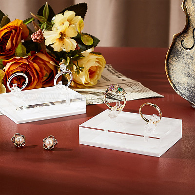 Подставки для прозрачных акриловых и пластиковых колец ODIS-WH0061-63-1