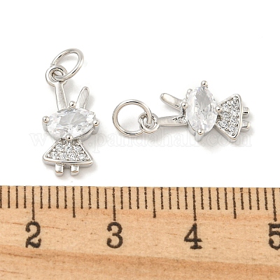 Покрытие стойки латунь микропаве прозрачные подвески из кубического циркония KK-B093-03P-1