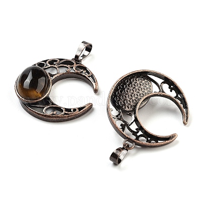 Природных тигровый глаз подвески G-L602-01R-17-1