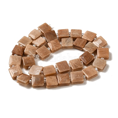 Натуральный Sunstone бисер пряди G-L596-A09-01-1