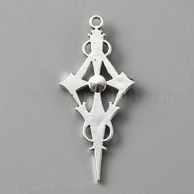 Подвеска из сиамского горного хрусталя с красной эмалью ENAM-WH0001-06AS-04-1