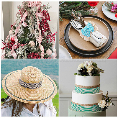 12 м двухцветной мешковинной ленты&nbsp;OCOR-TA0002-50-1