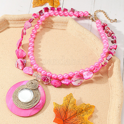 Двухслойные ожерелья из сплава смолы FS-WGE2896-02-1