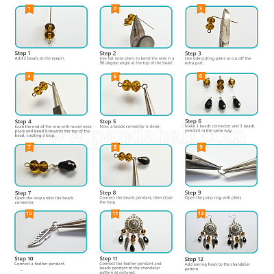 DIY серьги решений DIY-SC0004-51-1