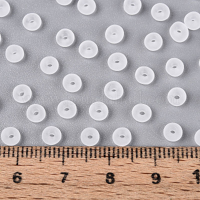 Прозрачные матовые цветные стеклянные бусины SEED-T007-12A-1