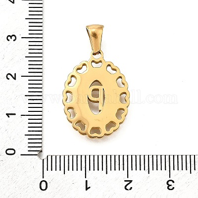 Подвески из нержавеющей стали 304 золотистого цвета STAS-K300-02G-P-1