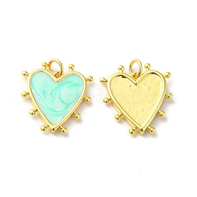 Подвески из латуни с эмалью в стойку KK-D074-03G-06-1