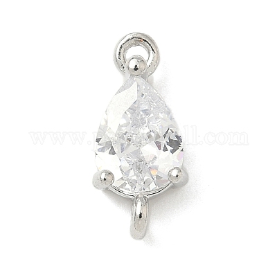 Шармы-соединители из латуни с паве из кубического циркония KK-Z120-31P-03-1