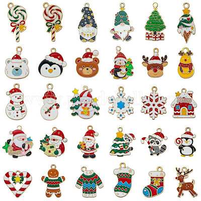 Рождественские эмали сплава подвески ENAM-G234-01G-1