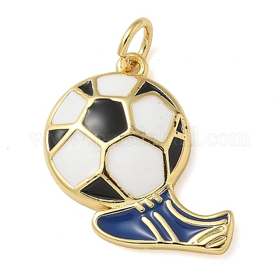 Подвески из латуни с эмалью в стойку KK-K392-18B-01-1