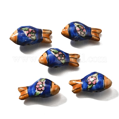 Фарфоровые бусины ручной работы PORC-S002-03C-1