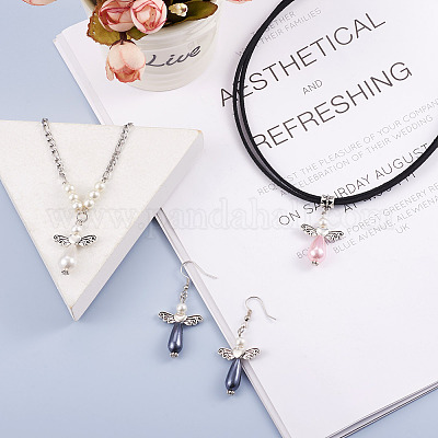 80 шт. 2 подвески из акрила с имитацией жемчуга OACR-CD0001-07-1