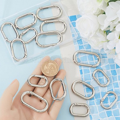 18шт 3 стиля пружинные кольца из цинкового сплава FIND-SP0001-13-1