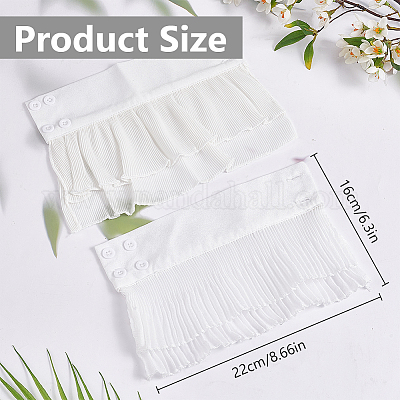 2 пара 2-х фасонных шифоновых нарукавников AJEW-FG0003-94-1