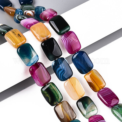 Природный агат бисер нитей G-N356-03A-13-1