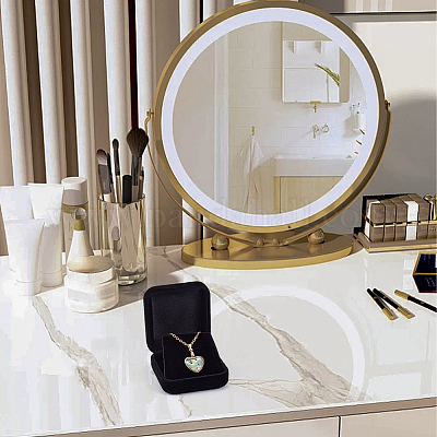 Квадратные бархатные коробки для хранения браслетов с черной внутренней частью CON-WH20010-03C-1