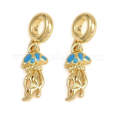 Латунные эмалированные европейские подвески с подвесками KK-C114-19G-1