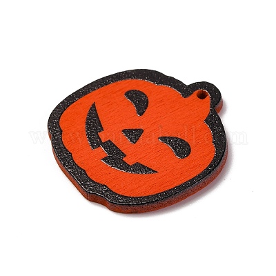 Деревянные подвески с односторонним принтом WOOD-B009-01H-1