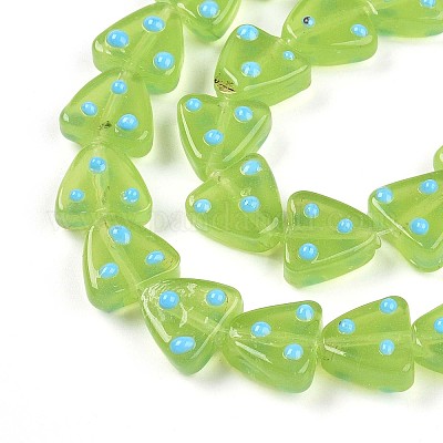 Бусы лэмпворк ручной работы LAMP-N028-01C-1