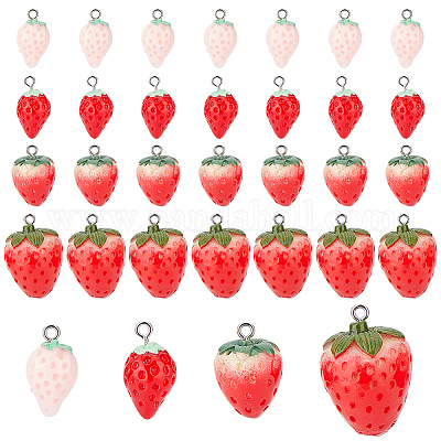 32шт 4 стиля непрозрачные подвески из смолы RESI-OC0001-45-1