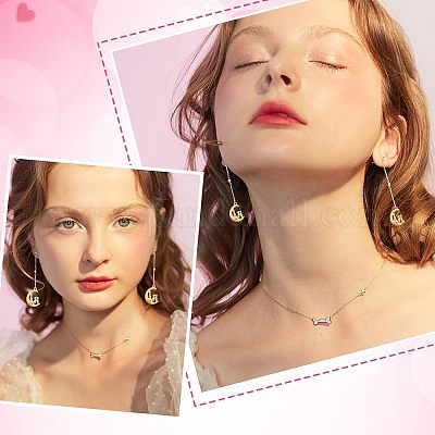 16 шт. 2-х цветные подвески ко Дню святого Валентина из нержавеющей стали 304 STAS-UN0030-74-1