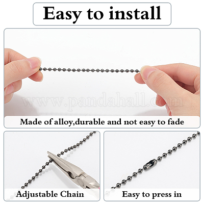 4 шт. удлинители цепи для деревянного потолочного вентилятора FIND-CP0002-66C-1