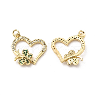 Латунные микро проложить кубического циркония подвески KK-E068-VB194-1