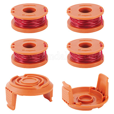 5 шт. сменные катушки для лески триммера WA0010 с колпачком для триммера Worx&nbsp;FIND-TAC0011-128E-1