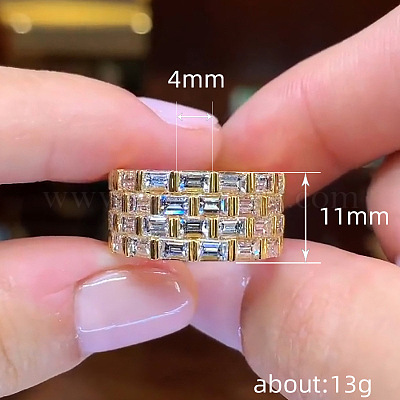 Кольца из латуни с микропаве FS-WGC136A-03-1