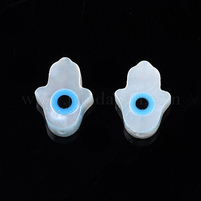 Натуральные белые бусины из перламутровых ракушек SSHEL-N034-57B-A-1