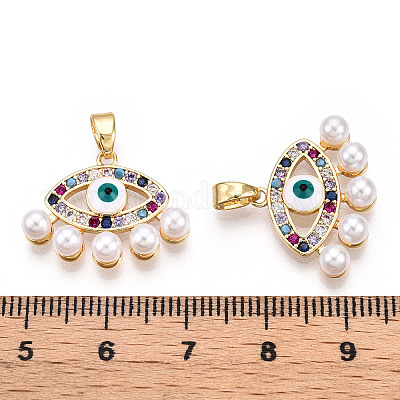 Латунные микро проложить кубического циркония подвески ZIRC-OY001-64G-1