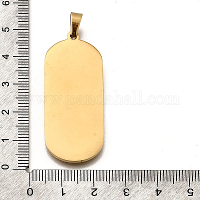 Овал с 12 подвеской из нержавеющей стали 304 созвездия со стразами STAS-M119-08B-G-1