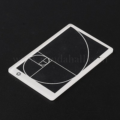 Золотое сечение пластиковая композиция Фибоначчи видоискатель AJEW-WH0314-468A-1